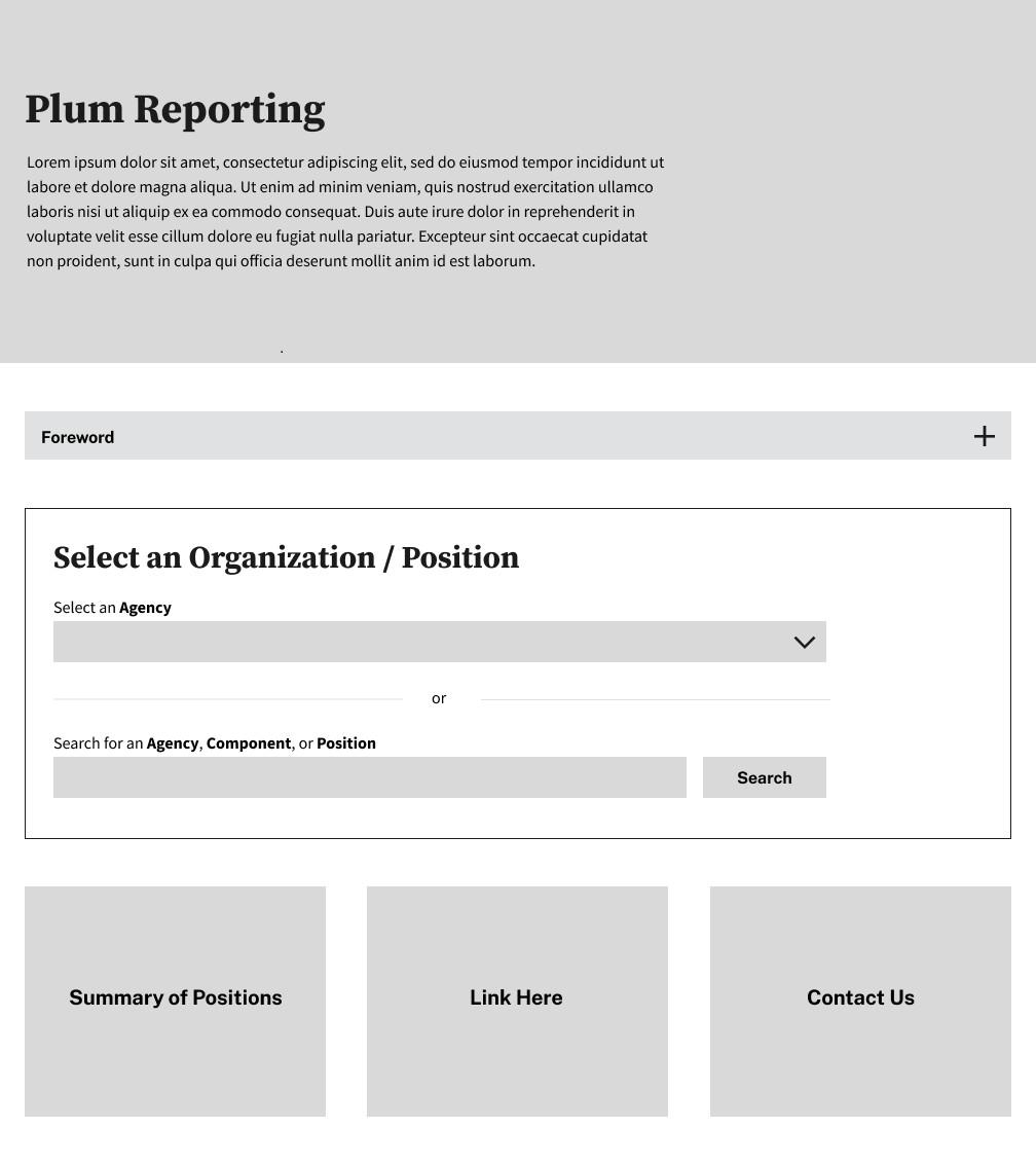 Wireframe showing a multipage design alternative